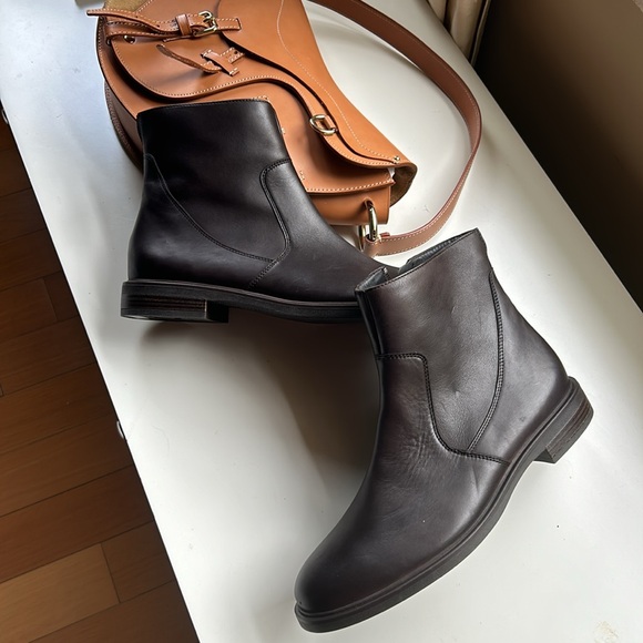 paul green brown leather ankle boots - Picture 4 of 12